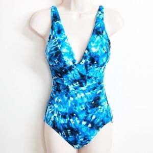 🆕 Coastal Blue tie dye padded one piece sw…